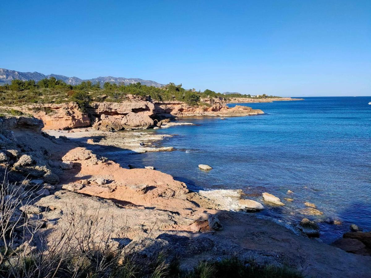 La Villa Romantica Residence De Vacances Les Tres Cales Espagne Bagian luar foto