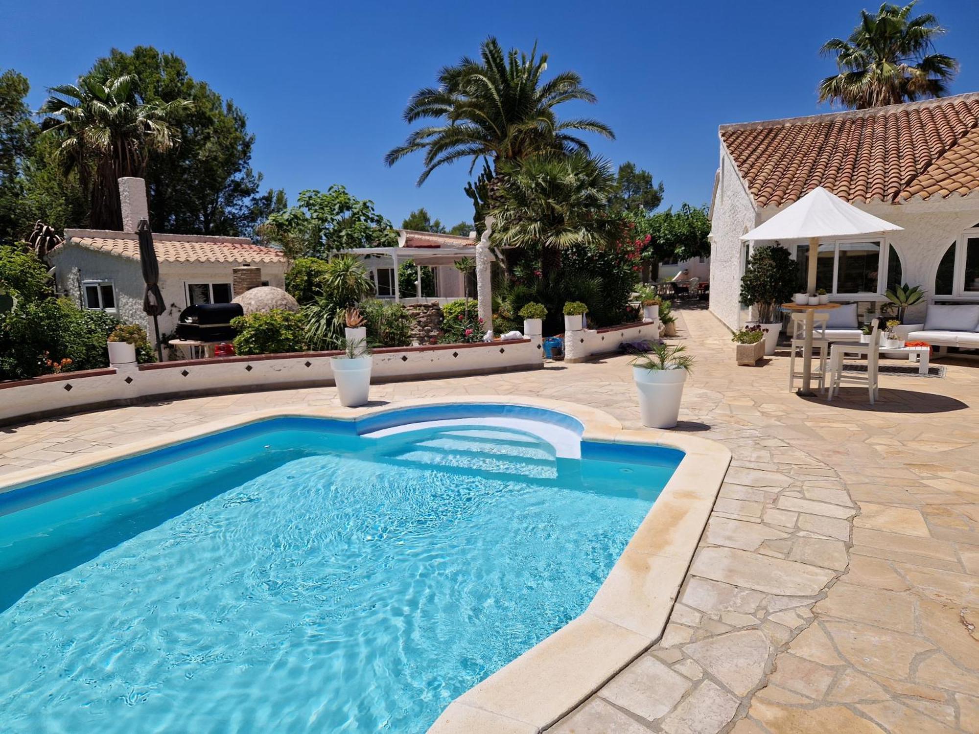 La Villa Romantica Residence De Vacances Les Tres Cales Espagne Bagian luar foto